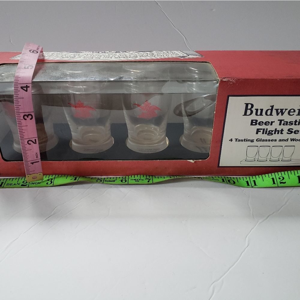 Budweiser Beer Tasting Flight Set Glassware - Picture 7 of 8